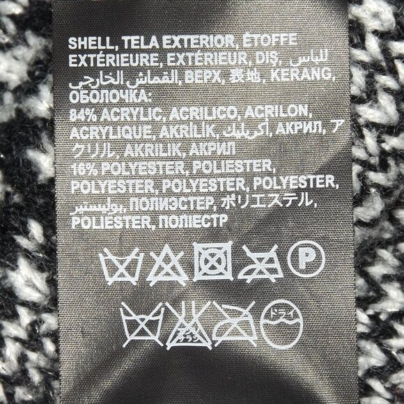 BEBE Cardigan Sweater, S, Geometric/Stripe, Open front, Asymmetric, Shawl collar - Picture 10 of 12